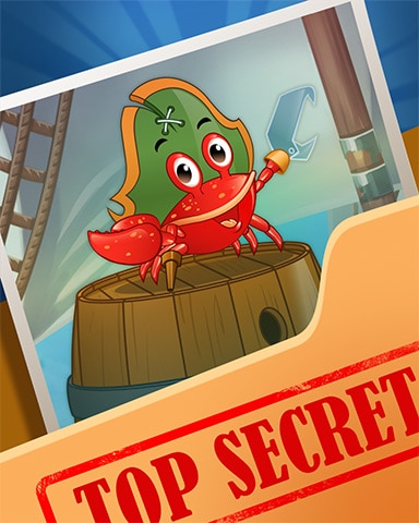 Pogo Crabby Captain Top Secret Badge