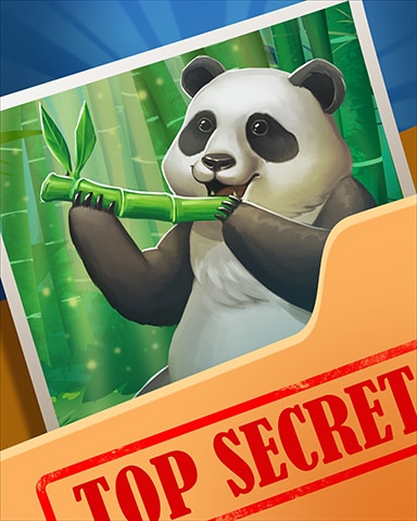 Pogo Panda Munching Top Secret Badge