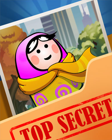 Pogo Yellow Matryoshka Top Secret Badge