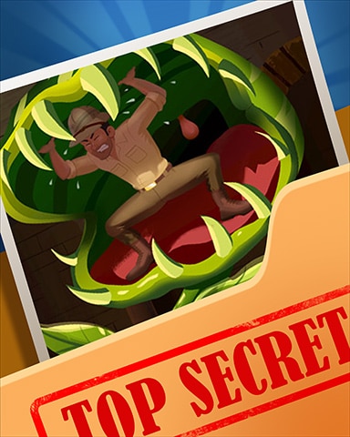 Pogo Hungry Plant Top Secret Badge