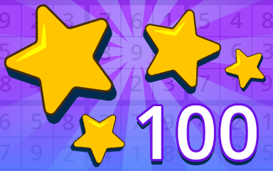 Stars 100 Badge - Pogo™ Daily Sudoku