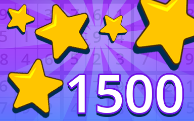 Stars 1500 Badge - Pogo Daily Sudoku