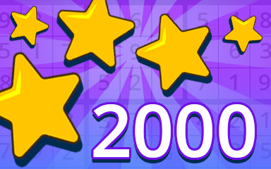 Stars 2000 Badge - Pogo Daily Sudoku