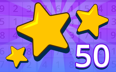 Stars 50 Badge - Pogo Daily Sudoku