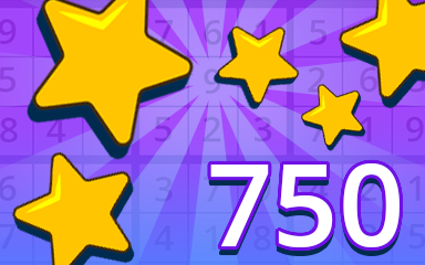 Stars 750 Badge - Pogo Daily Sudoku