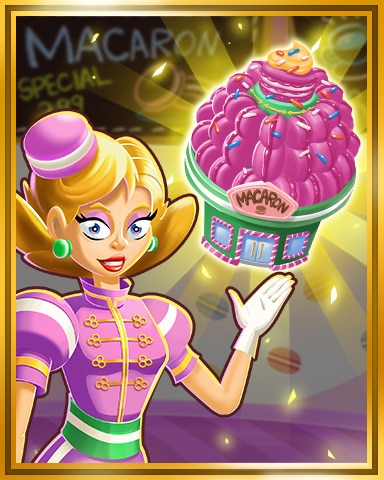 Gold Macaron Shop Tier 3 Badge - Sweet Tooth Town