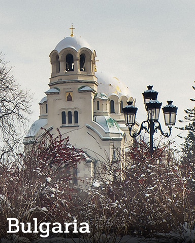 Bulgaria Badge - Winter Wonderland