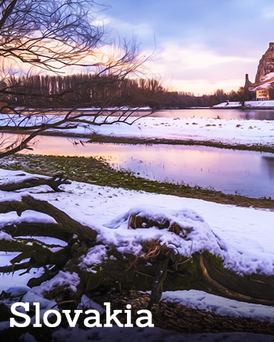 Slovakia Badge - Winter Wonderland