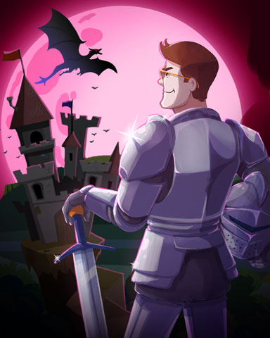 First Class Knight Halloween Badge - First Class Solitaire HD