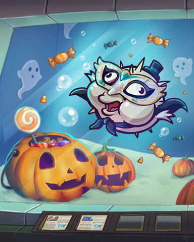 Fishy Tricks Halloween Badge - Quinn's Aquarium