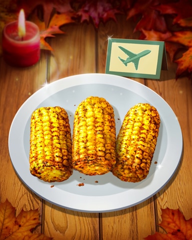 Thanksgiving Corn Badge - First Class Solitaire HD