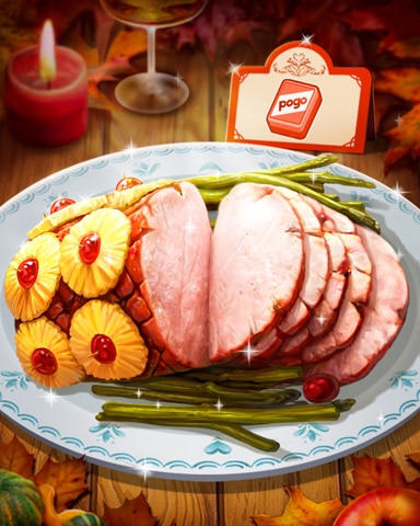 Thanksgiving Ham Badge - Mahjong Safari HD