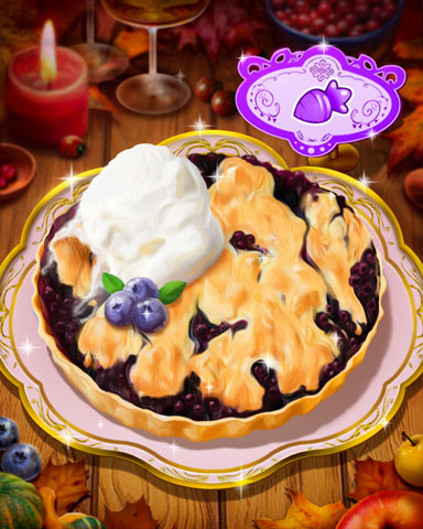 Thanksgiving Berry Cobbler Badge - Word Whomp HD