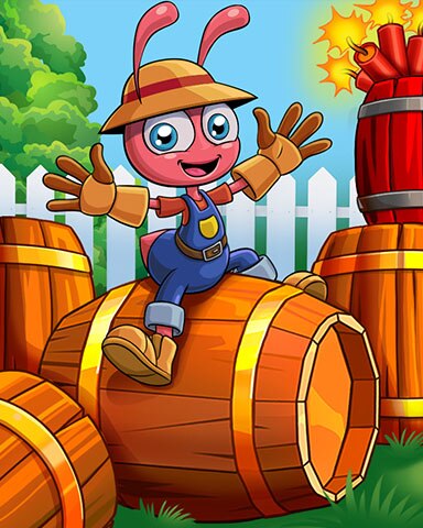 Golden Barrel Boom Badge - Pogo™ Slots