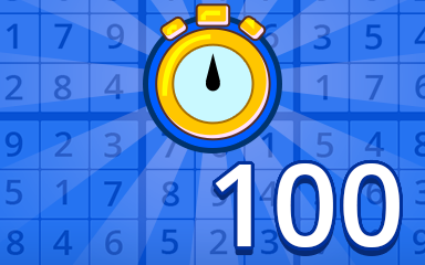 Fast Beginner 100 Badge - Pogo Daily Sudoku