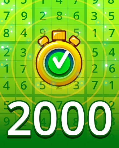 Time Challenge Easy 2000 Badge - Pogo Daily Sudoku