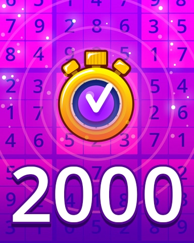 Time Challenge Expert 2000 Badge - Pogo Daily Sudoku