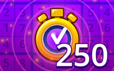 Fast Expert 250 Badge - Pogo Daily Sudoku