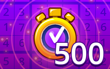 Fast Expert 500 Badge - Pogo Daily Sudoku