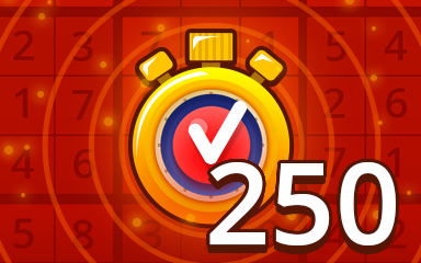 Fast Hard 250 Badge - Pogo Daily Sudoku