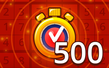 Fast Hard 500 Badge - Pogo Daily Sudoku