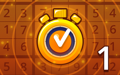 Fast Medium 1 Badge - Pogo™ Daily Sudoku