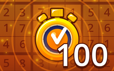 Fast Medium 100 Badge - Pogo Daily Sudoku
