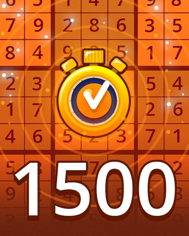 Time Challenge Medium 1500 Badge - Pogo Daily Sudoku