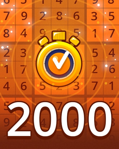 Time Challenge Medium 2000 Badge - Pogo Daily Sudoku