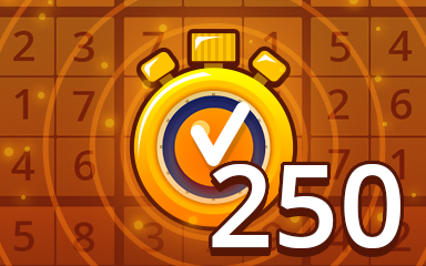 Fast Medium 250 Badge - Pogo Daily Sudoku