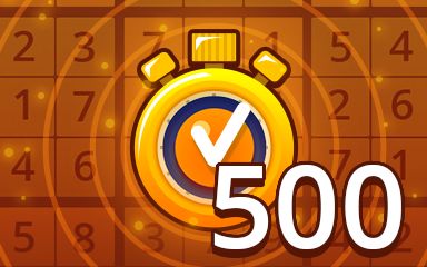 Fast Medium 500 Badge - Pogo Daily Sudoku