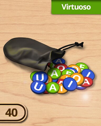 Virtuoso Challenge 40 Badge - A Way With Words Virtuoso Challenge 40 Badge - A Way With Words