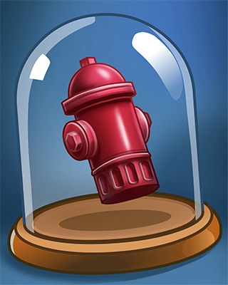 Red Hydrant Badge - Stack'em HD