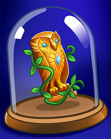Golden Owl Badge - Jewel Academy