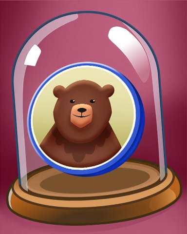 Happy Bear Badge - A Way With Words