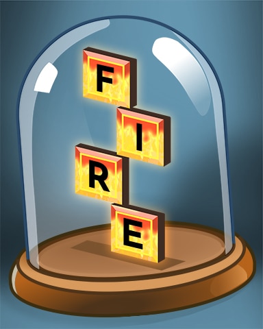 Fire Blocks Badge - Bookworm HD