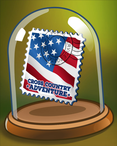 Commemorative Stamp Badge - Cross Country Adventure