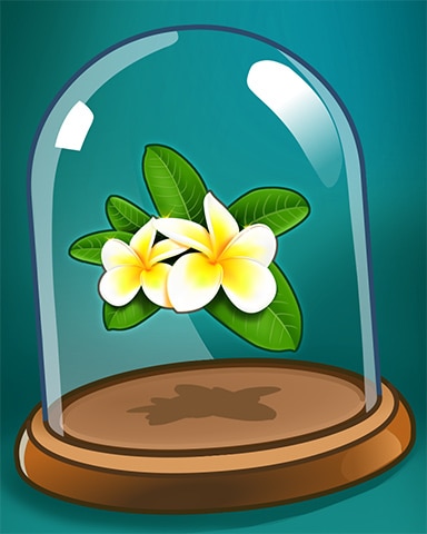 Frangipani Flower Badge - Crossword Cove HD