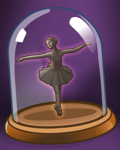 Ballerina Silhouette Badge - Claire Hart: Secret In The Shadows