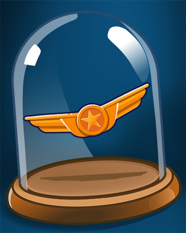 Flight Wings Pin Badge - First Class Solitaire HD Flight Wings Pin Badge - First Class Solitaire HD