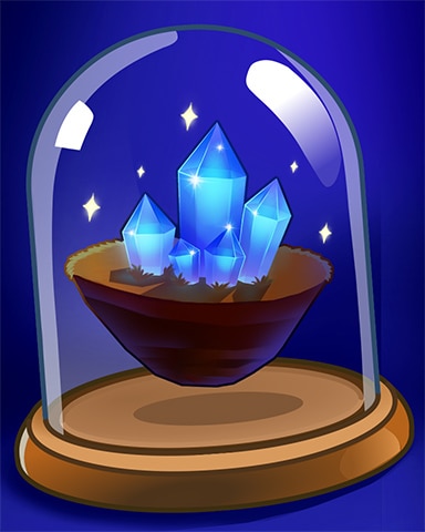 Blue Crystal Cluster Badge - Jewel Academy