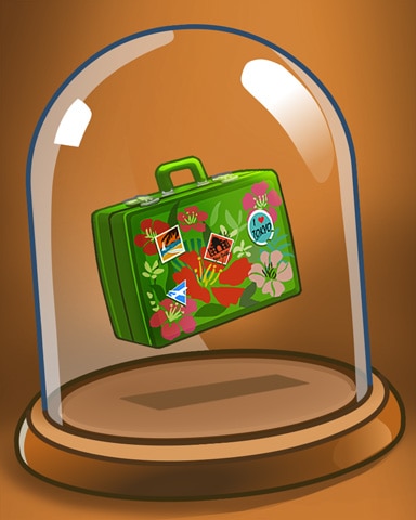 Green Suitcase Badge - Jet Set Solitaire