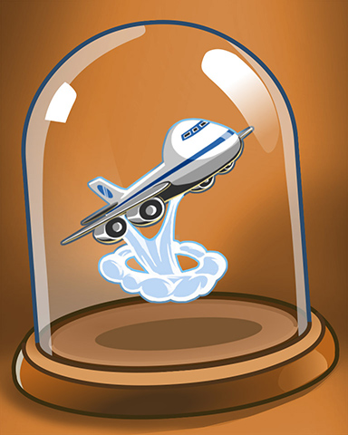 Flying Plane Badge - Jet Set Solitaire