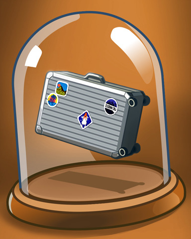 Packed For Travel Badge - Jet Set Solitaire