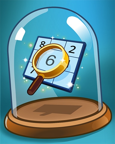 Examining Numbers Badge - Pogo Daily Sudoku