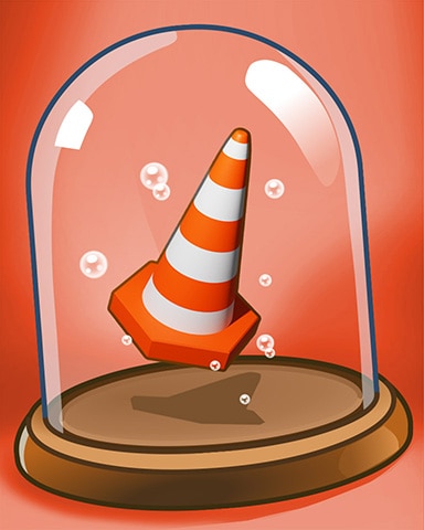 Orange Cone Badge - Quinn's Aquarium