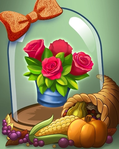 Bouquet Of Roses Badge - Solitaire Home Story