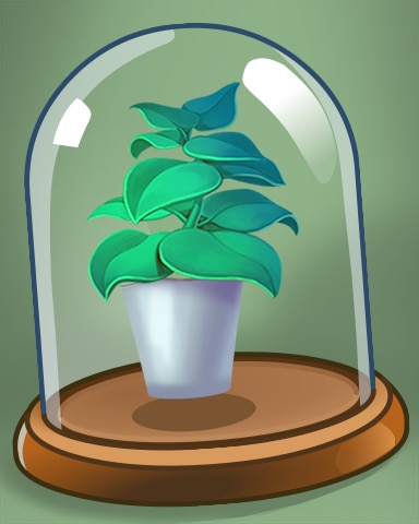 Leafy Potted Plant Badge - Solitaire Home Story Leafy Potted Plant Badge - Solitaire Home Story
