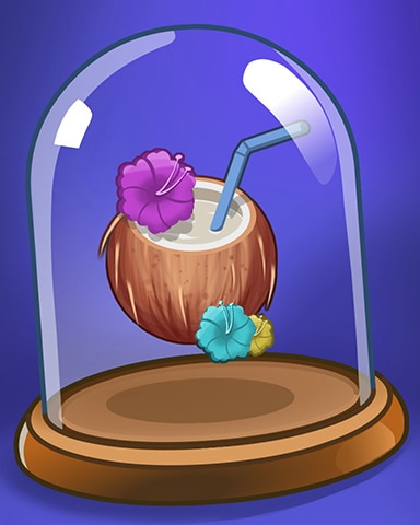 Coconut Drink Badge - Snowbird Solitaire