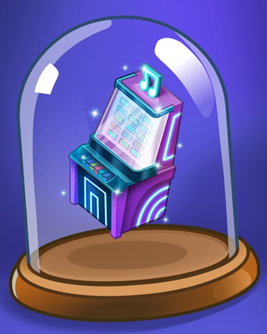 Purple Jukebox Badge - Snowbird Solitaire